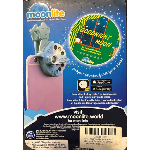 Spin Master-Moonlite Starter Pack-Storybook Projector For Mobile Phones Lot of 5 - Picture 4 of 9